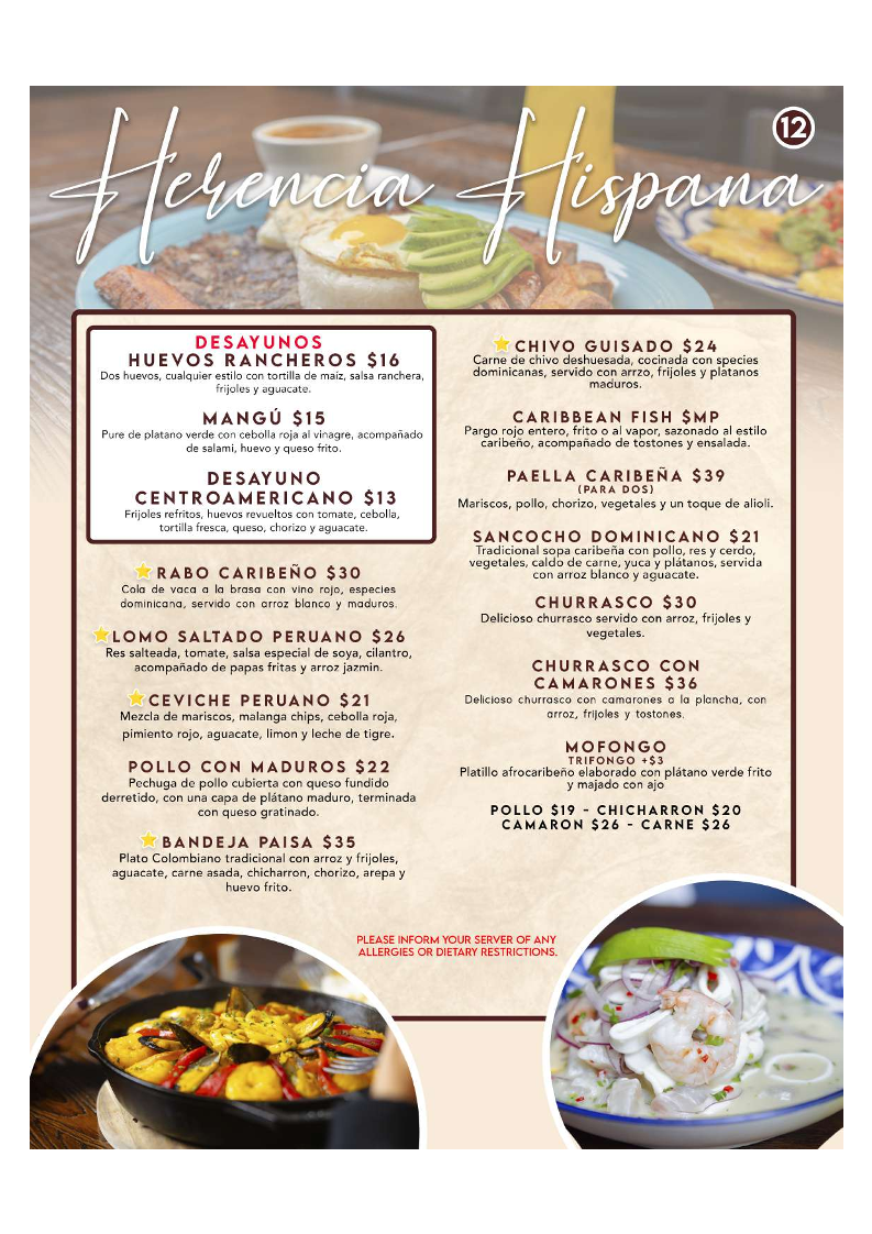 Peconic Eatery Menu - Image 1