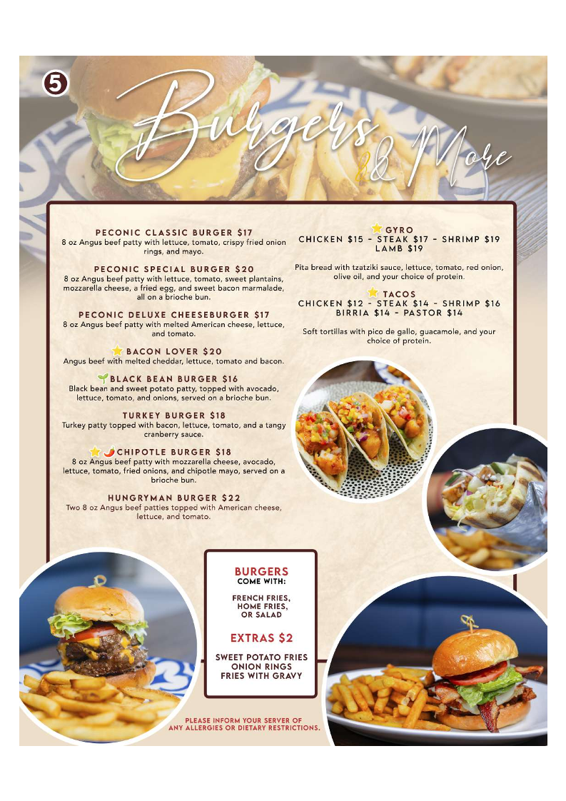 Peconic Eatery Menu - Image 3